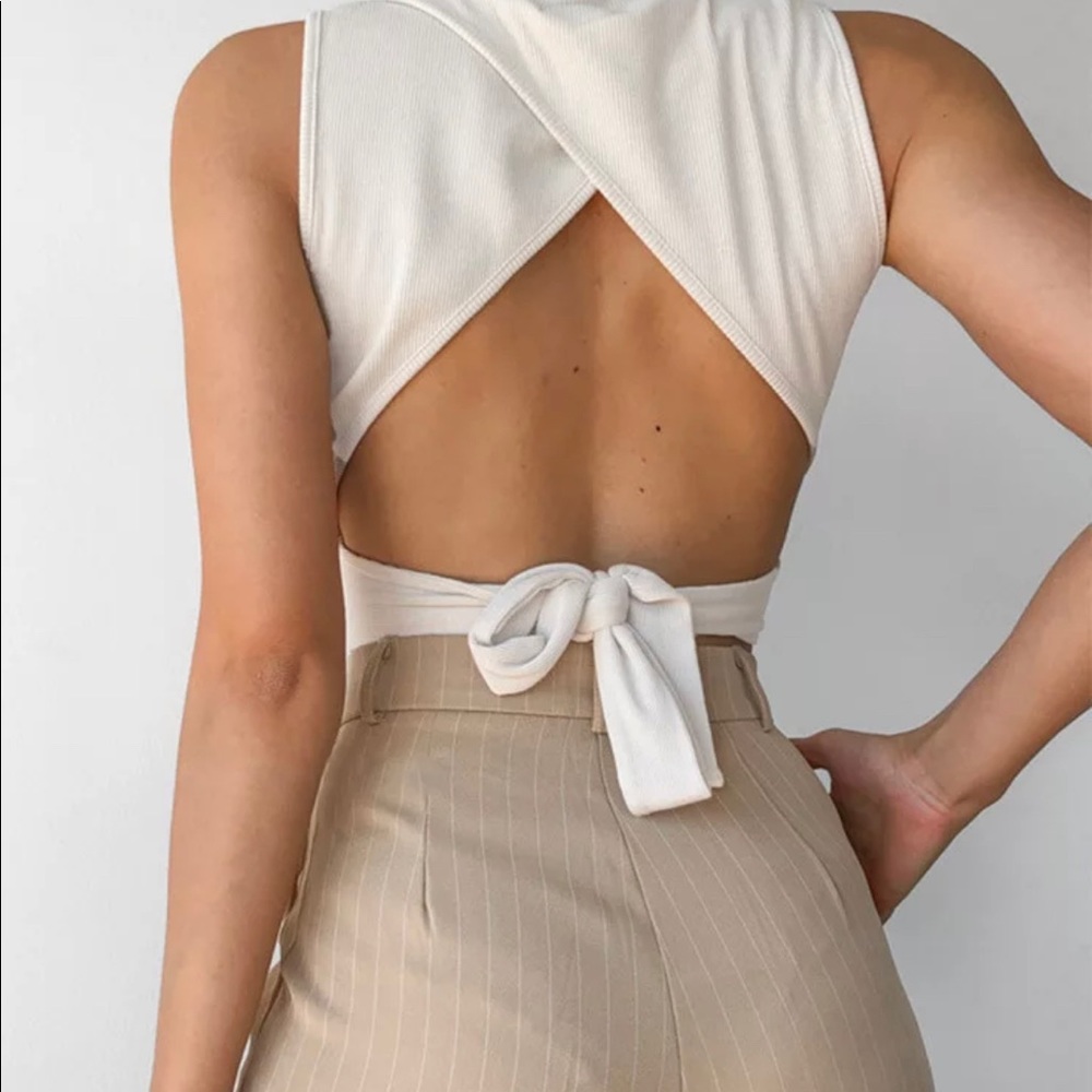 Cropped and Tied Top